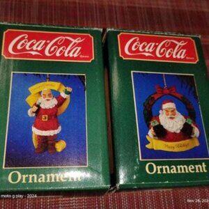 "2"  Vintage Coca Cola Ornamnents